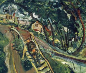 Detail from Chaïm Soutine's 'Landscape with a Flight of Stairs, c.1922 