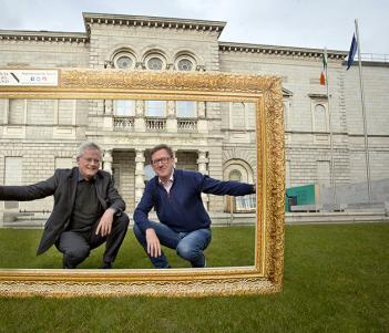Patrick Manley, CEO of Zurich Insurance plc, and Sean Rainbird, Director, National Gallery of Ireland, pictured launching the Zurich Portrait Prize at the National Gallery of Ireland