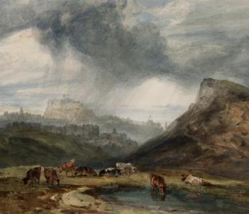 Joseph Mallord William Turner (1775-1851), 'Edinburgh from below Arthur's Seat', 1801. © National Gallery of Ireland.