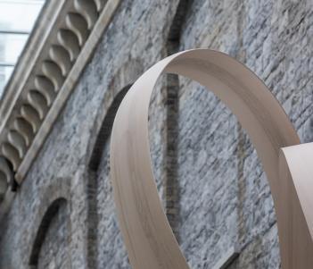 A detail of Joseph Walsh's sculpture Magnus Modus in the Gallery's Courtyard.