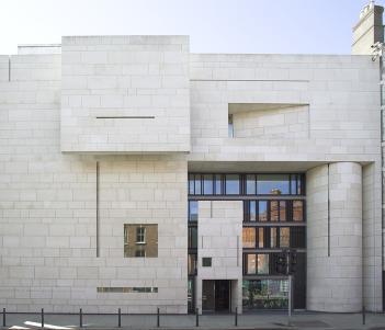 Facade of Millennium Wing entrance to National Gallery of Ireland