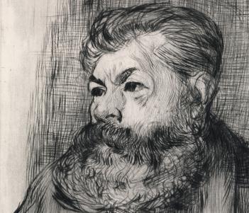 Roderic O'Conor (1860-1940), 'Portrait of a Man, possibly Paul Serusier', 1895- detail. Photo © National Gallery of Ireland.