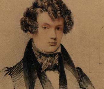 Daniel Maclise, 'Self-Portrait' (frontispiece to O'Driscoll's 'A Memoir of Daniel Maclise R.A.,' 1871), 1829. © National Gallery of Ireland