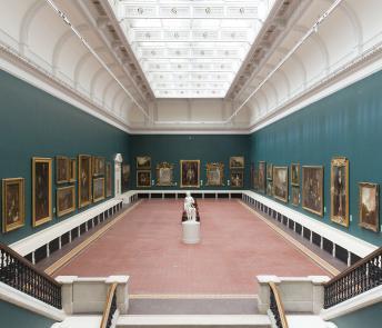 View of the newly refurbished Grand Gallery in the National Gallery of Ireland. Photo © National Gallery of Ireland.