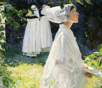 Woman in a garden