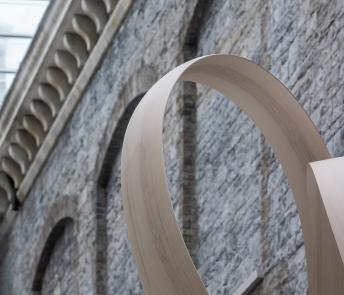 A detail of Joseph Walsh's sculpture Magnus Modus in the Gallery's Courtyard.