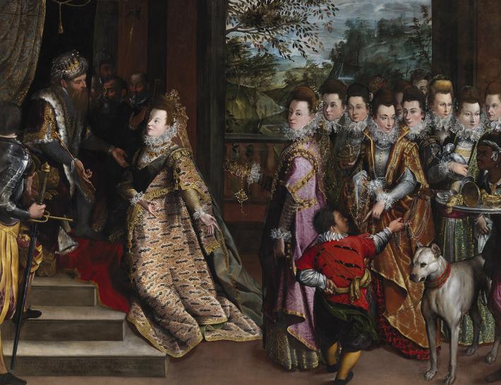 Lavinia Fontana's painting after conservation treatment.